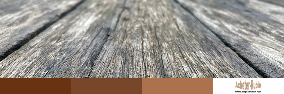 terrasse en bois grisaillement