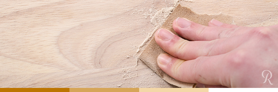 poncer plan de travail en bois