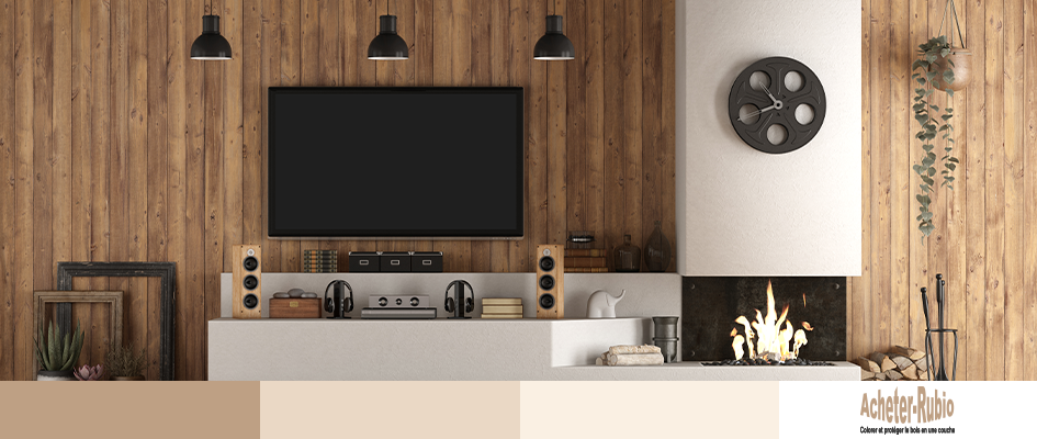 decoration chambre avec mobilier en bois